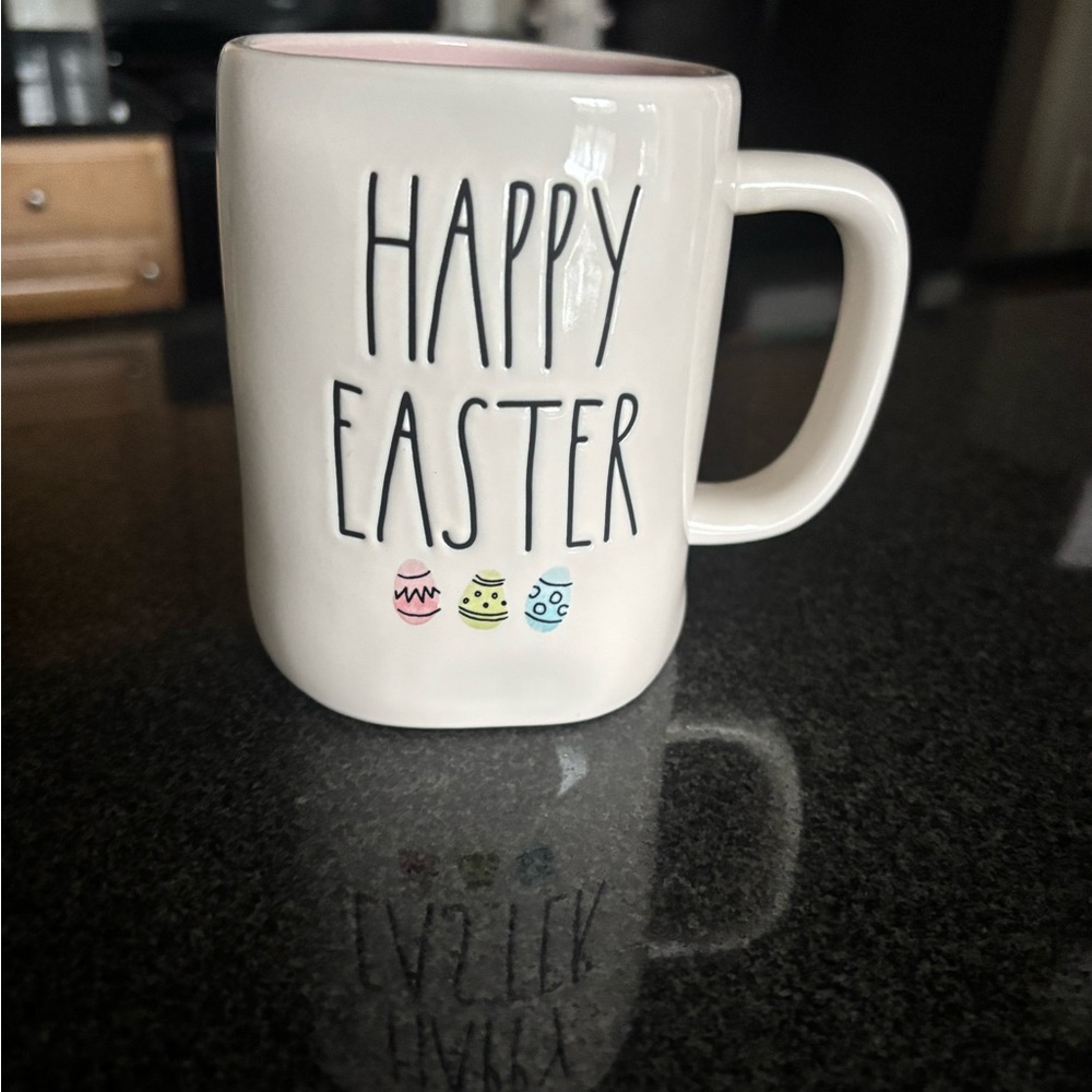 Rae Dunn Cream Happy Easter Mug